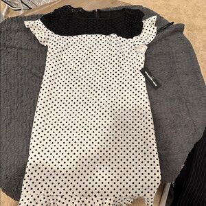 Black and White Polka Dot Dress